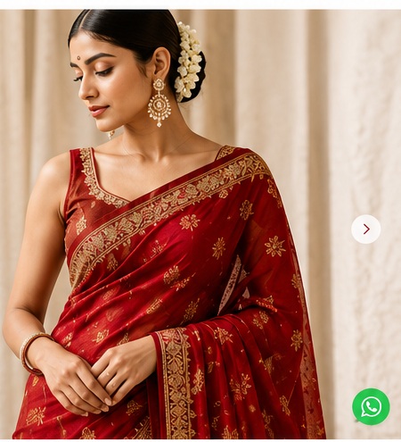 Woman wearing PALLAVI style saree